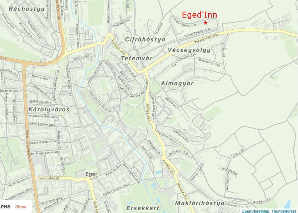 Eged'Inn Eğri Dış mekan fotoğraf